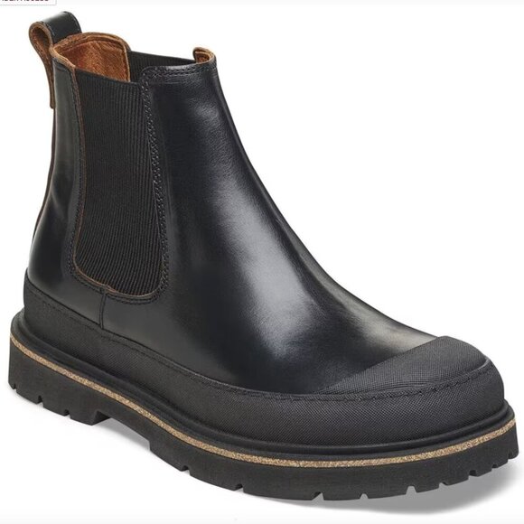 NEW BIRKENSTOCK Prescott Slip On Boots Men Oiled Leather - Black EU 46 13-13.5 - Picture 1 of 13